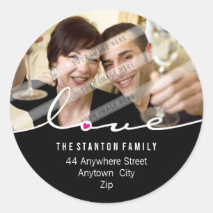 AUTOCOLLANT D'ADRESSE DE PHOTO : : clivage 3