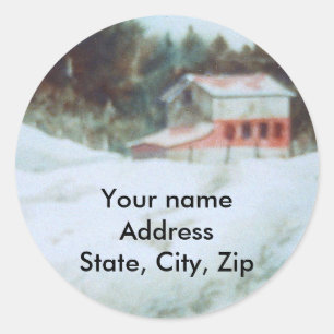 Autocollant d'adresse de retour