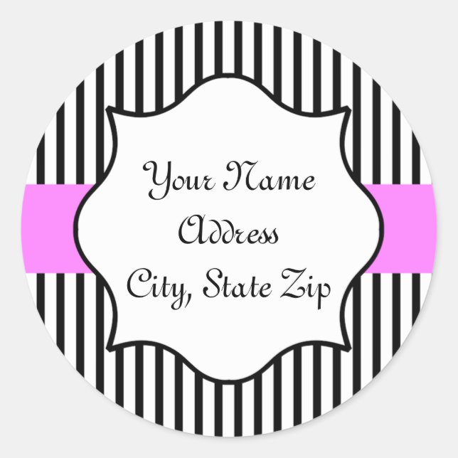 Autocollant d'adresse français (Devant)