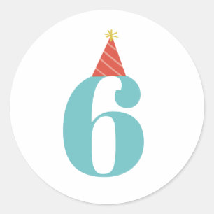 Autocollant d'âge pour anniversaire d'enfants