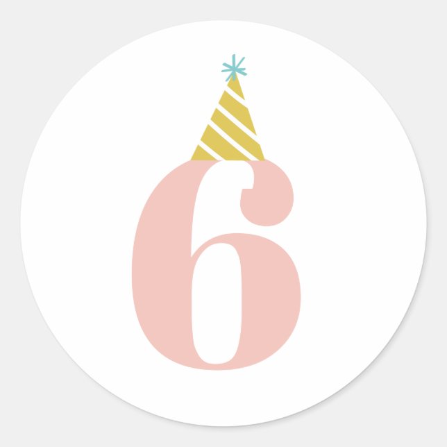 Autocollant d'âge pour anniversaire d'enfants (Devant)