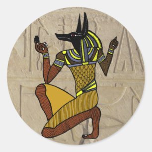 Autocollant d'agenouillement Anubis
