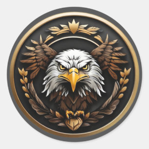 Autocollant d'aigle américain