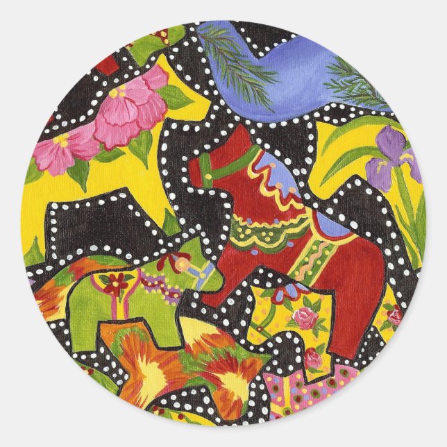 Autocollant Dala Horses (Devant)