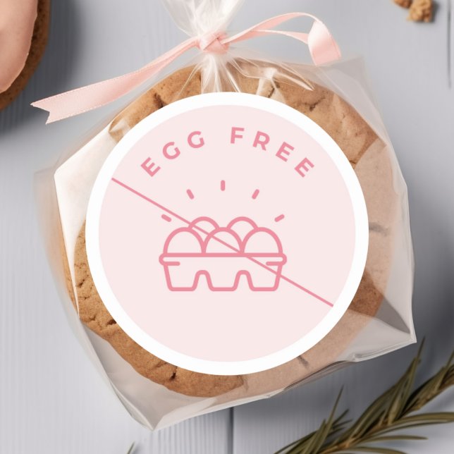 Autocollant d'alerte d'allergie sans œuf (Créateur téléchargé)