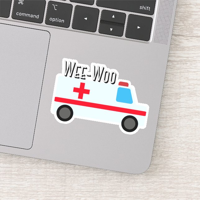 Autocollant d'ambulance Wee-Woo (Détail)