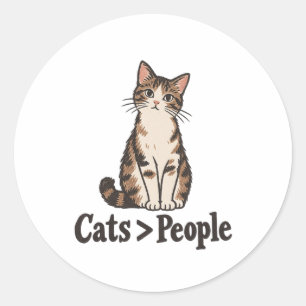 Autocollant Dame Folle de Chats Chats > Personnes