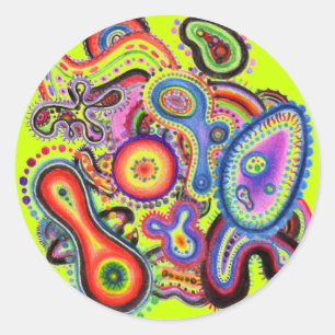 Autocollant "d'amibe électrique"