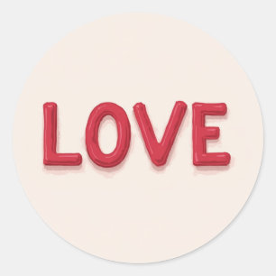 Autocollant d'amour