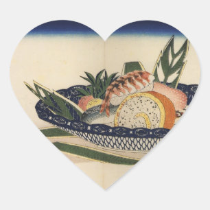 AUTOCOLLANT D'AMOUR DE SUSHI