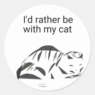 Autocollant d'amour pour chat de design original