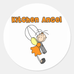Autocollant d'ange fée de cuisine