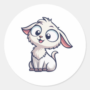 Autocollant d'animal de dessin animé mignon