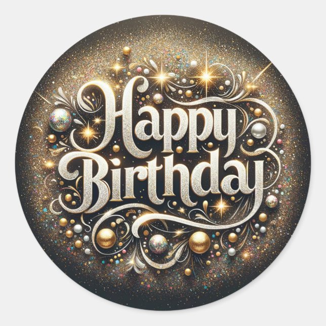 Autocollant d'anniversaire (Devant)