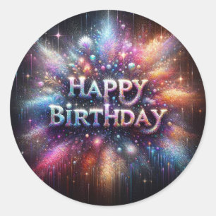 Autocollant d'anniversaire