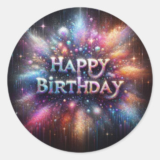 Autocollant d'anniversaire