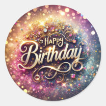 Autocollant d'anniversaire