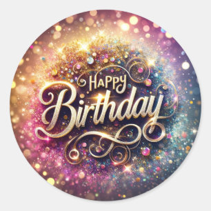 Autocollant d'anniversaire