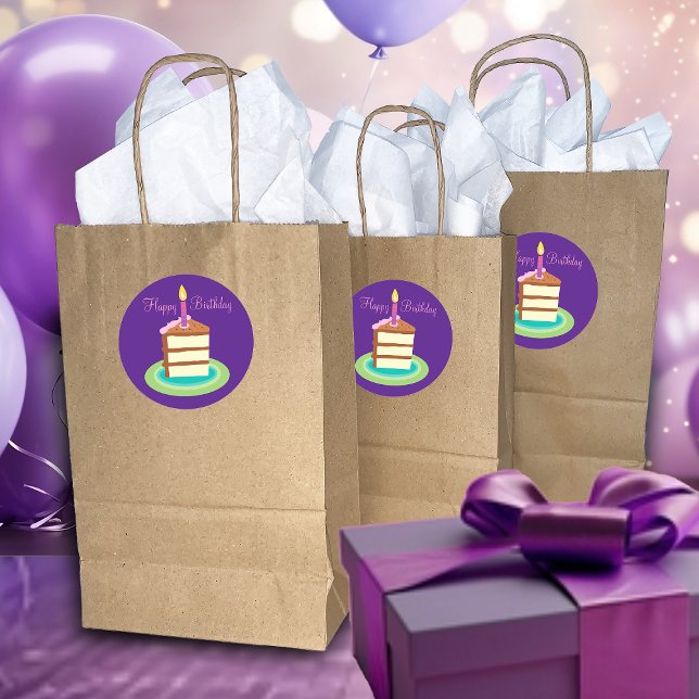 Autocollant d'anniversaire au gâteau au chocolat p (Créateur téléchargé)