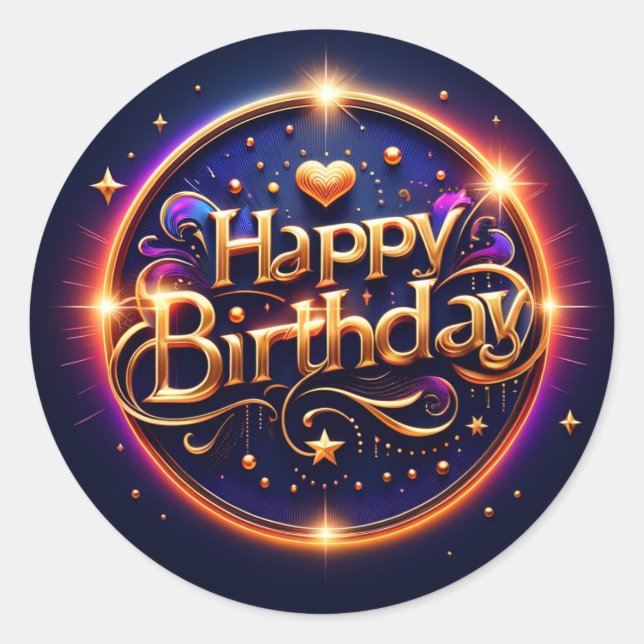 autocollant d'anniversaire d'élection (Devant)