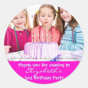 Autocollant d'anniversaire personnalisé : annivers