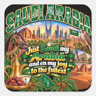 Autocollant d'Arabie saoudite