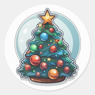 Autocollant d'arbre de Noël
