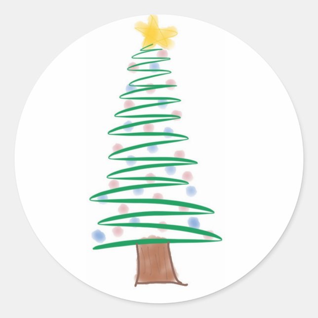autocollant d'arbre de Noël (Devant)