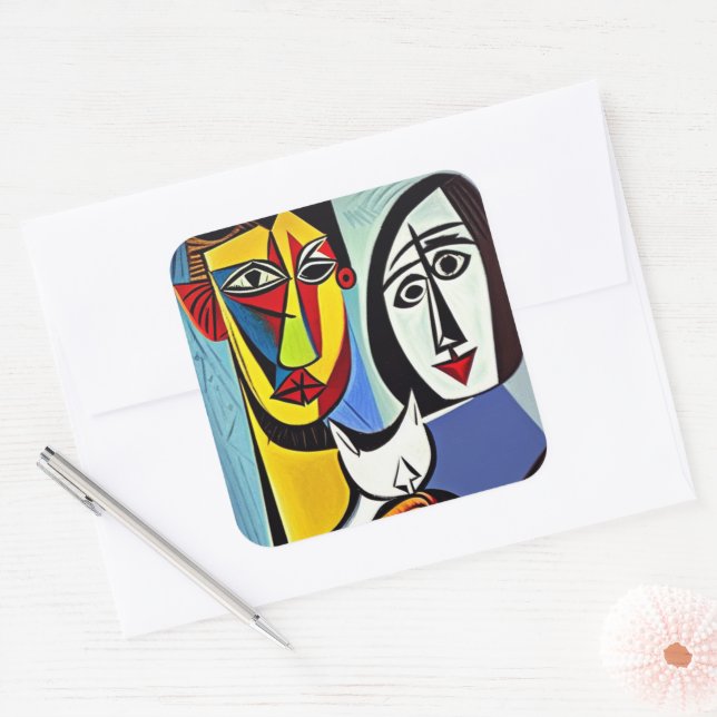 Autocollant d'art Abstrait (Enveloppe)