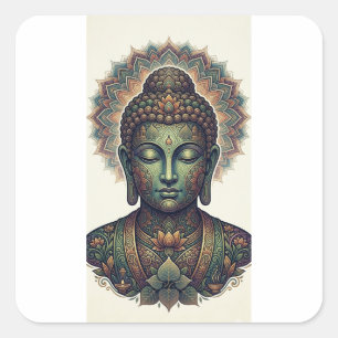 Autocollant d'art ancien Bammi Lipi - Raja Asoka D