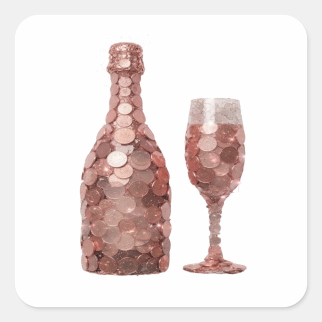 Autocollant d'art dynamique en argent COIN BOUTEIL (Devant)