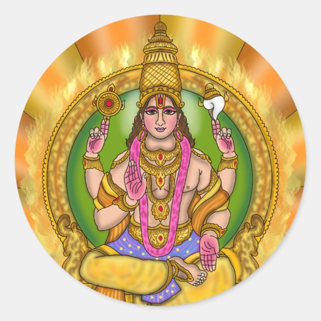 Autocollant d'astrologie Lord Sun (Surya) (Devant)