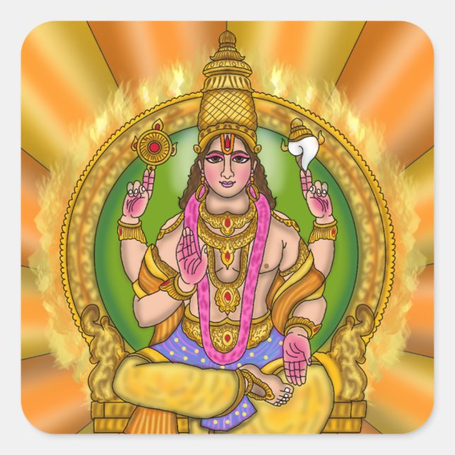 Autocollant d'astrologie Lord Sun (Surya) (Devant)
