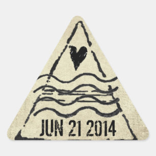 Autocollant daté de timbre de passeport