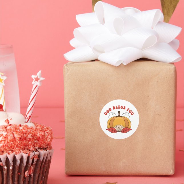 Autocollant d'automne pour petite entreprise (Fête)