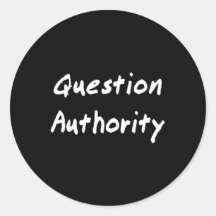 Autocollant d'autorité de question
