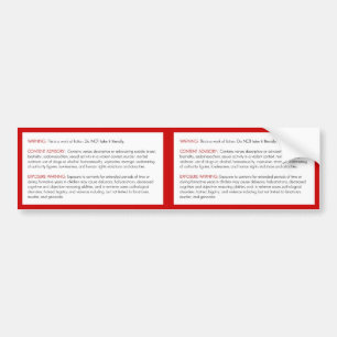 Autocollant d'avertissement de bible