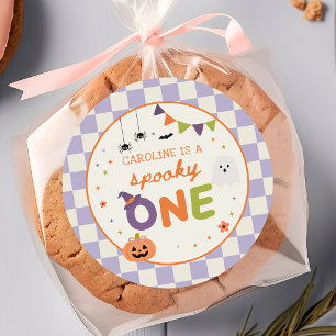 Autocollant de 1er anniversaire Halloween Coloré É