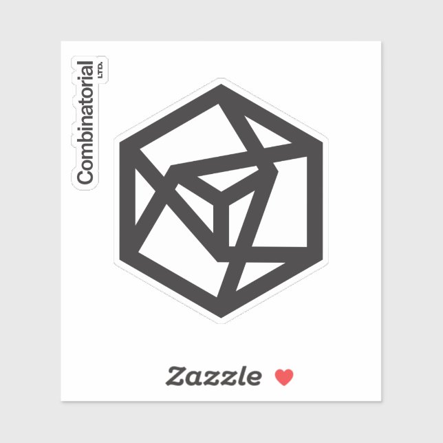 autocollant de 2 pièces de la Combinatorial Ltd. (Feuille)