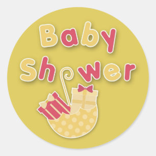 Autocollant de baby shower