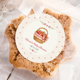 Autocollant de Baby Shower Apple of Our Eye