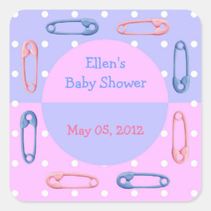 Autocollant de Baby shower de couche personnalisé