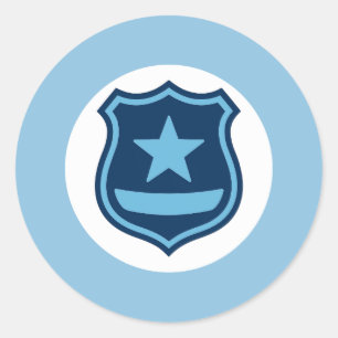 Autocollant de badge de police