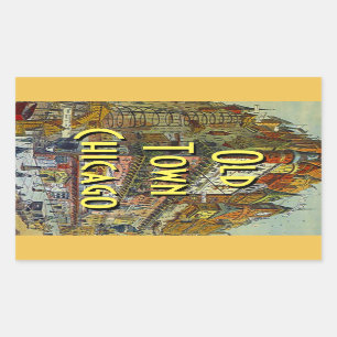 Autocollant de bagage pour Vintage voyage Old Town