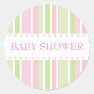 Autocollant de bannière étoilée (rose-vert)