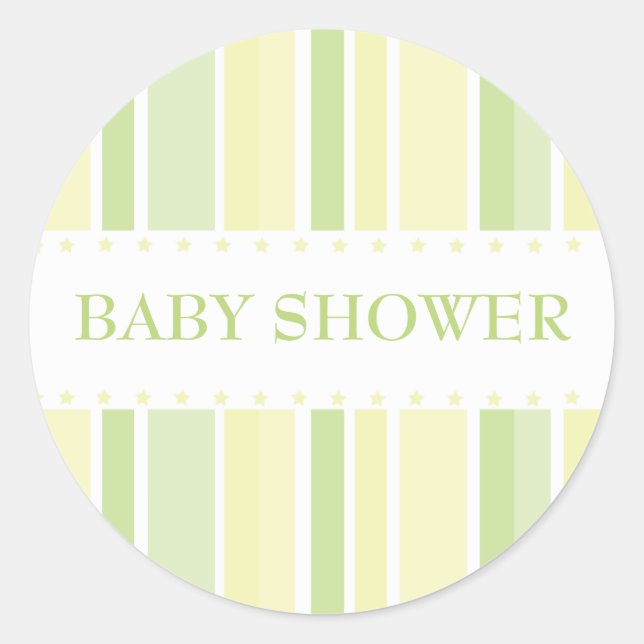 Autocollant de bannière étoilée (vert jaunâtre) (Devant)