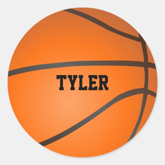 Autocollant de basketball personnalisé (Devant)