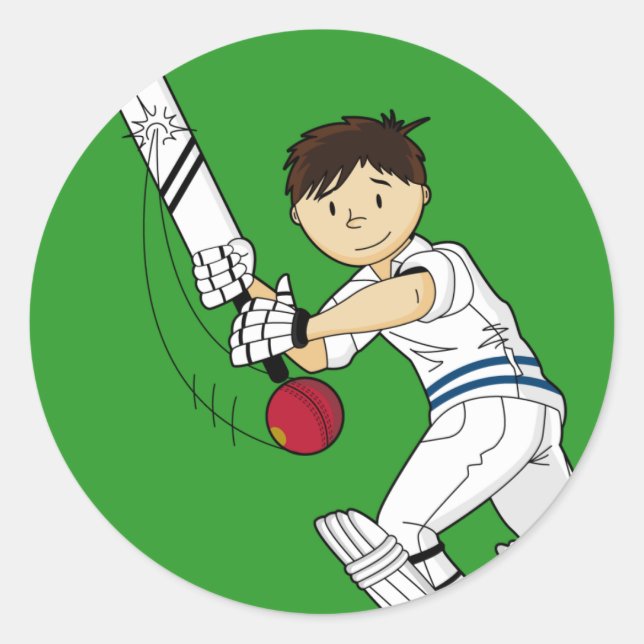 Autocollant de batteur de cricket (Devant)
