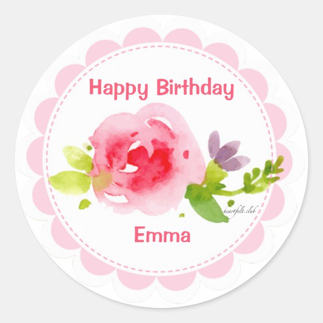 Autocollant de beauté aquarelle (Devant)