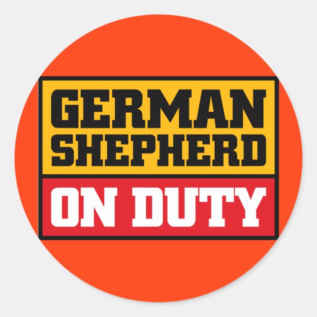 autocollant de berger allemand (Devant)